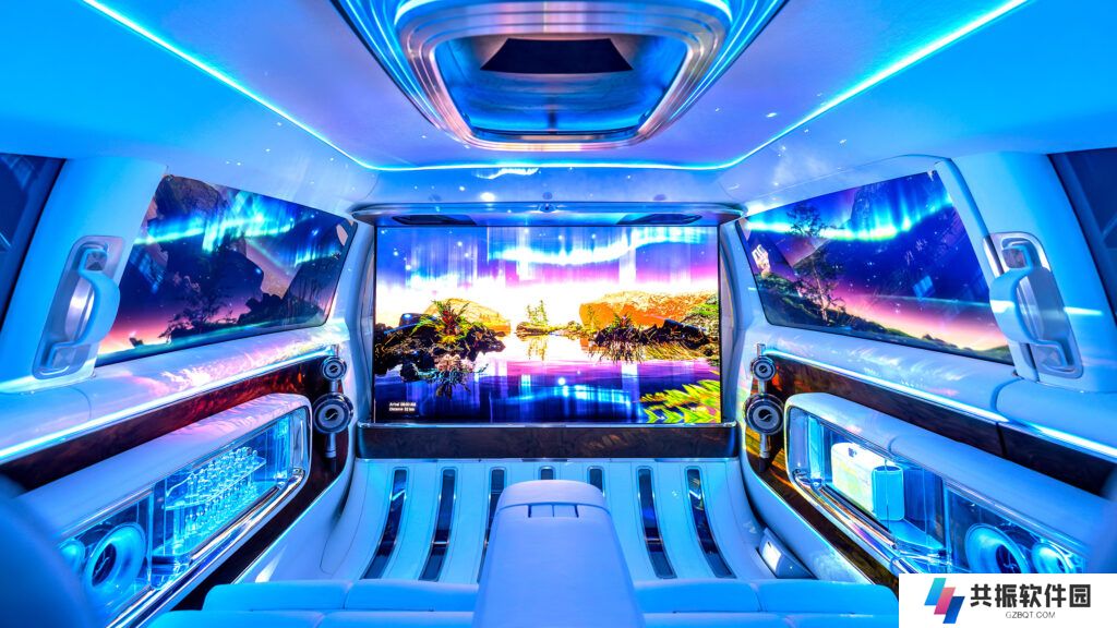 奔驰展示 Vision V 电动 MPV：“腹肌”前脸，65 英寸巨幕打造私人休息室