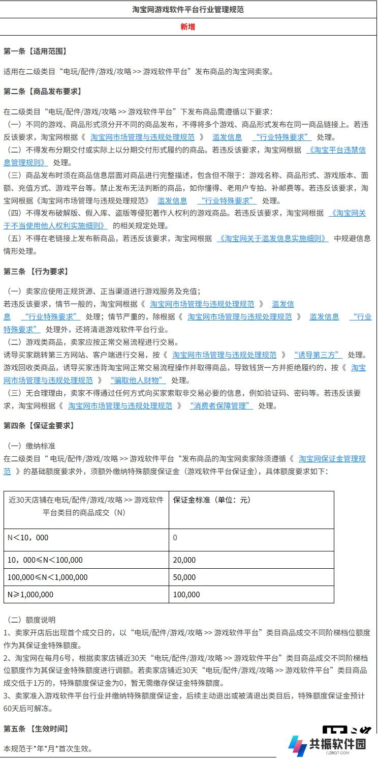 淘宝重拳整治游戏类目：禁止发布破解版、假入库、盗版等侵权商品